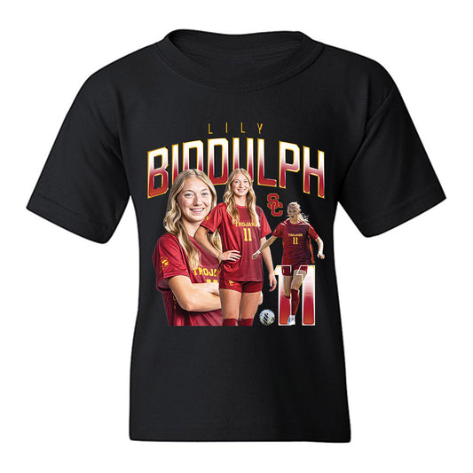 USC - NCAA Women's Soccer : Lily Biddulph - Youth T-Shirt-0