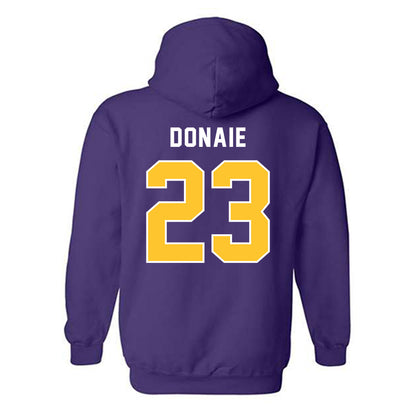 LSU - NCAA Women's Volleyball : Sanaa Donaie - Classic Shersey Hooded Sweatshirt-1