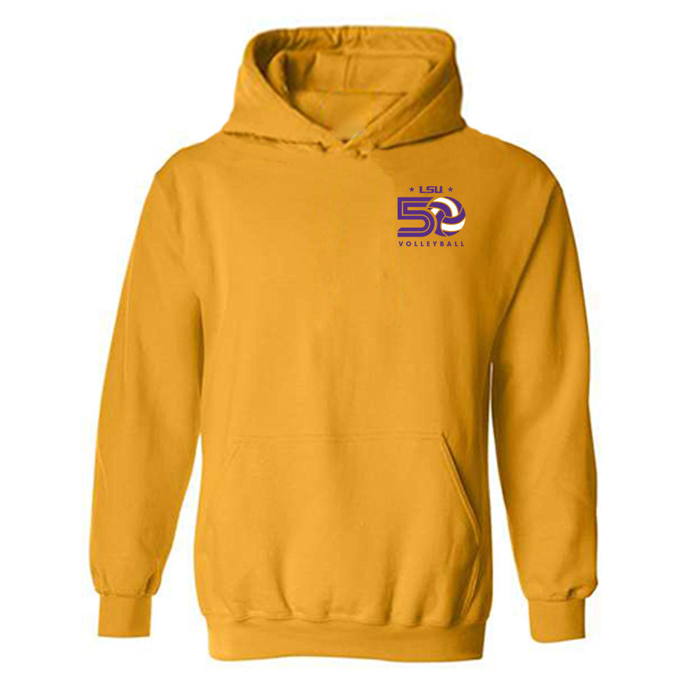 LSU - NCAA Women's Volleyball : Martina Villani - Classic Shersey Hooded Sweatshirt-0