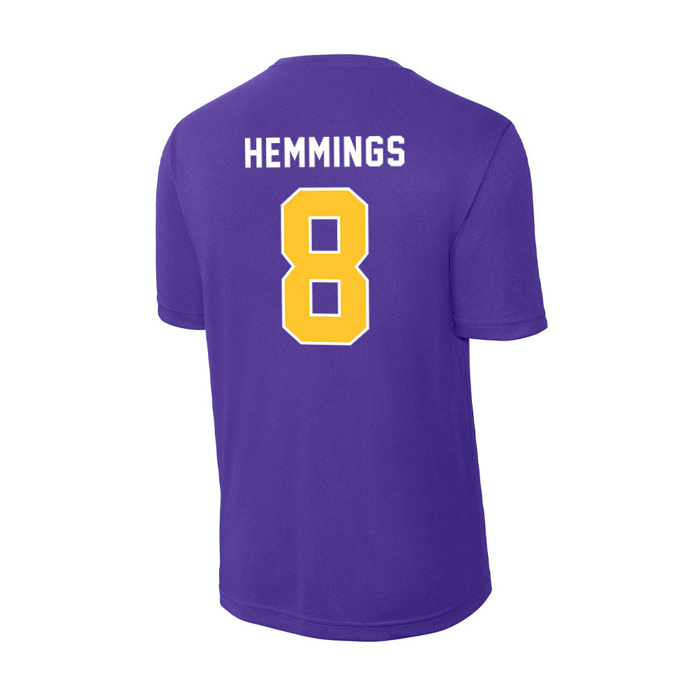 LSU - NCAA Women's Volleyball : Ella Hemmings - Activewear T-Shirt-1
