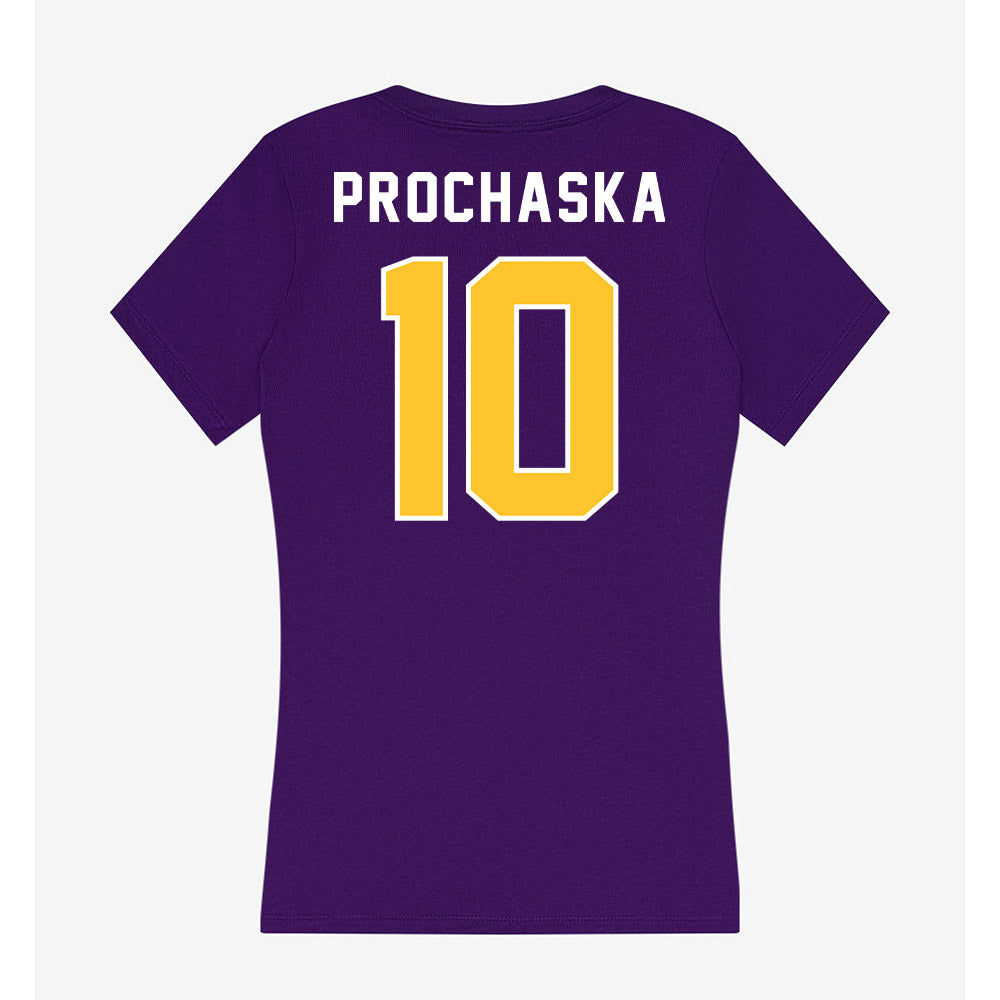 LSU - NCAA Women's Volleyball : Emilee Prochaska - Women's V-Neck T-Shirt-1