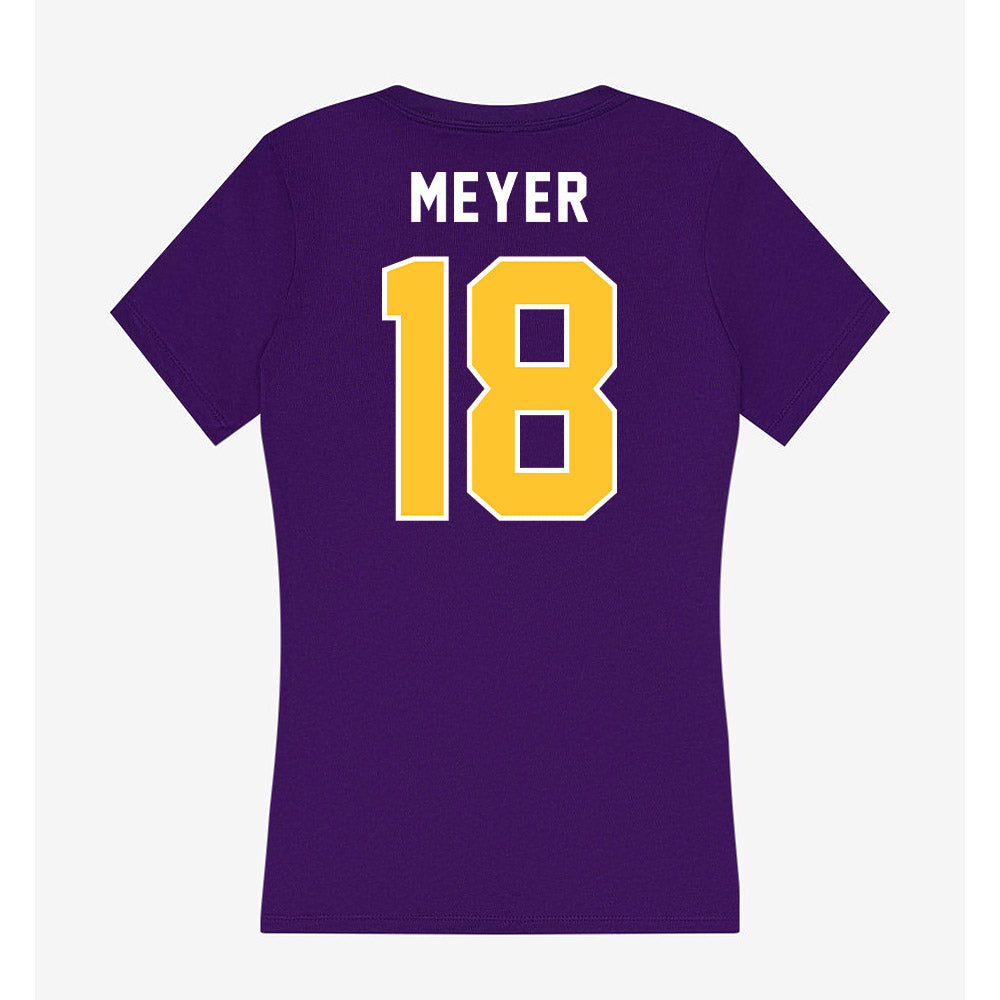 LSU - NCAA Women's Volleyball : Zayna Meyer - Women's V-Neck T-Shirt-1