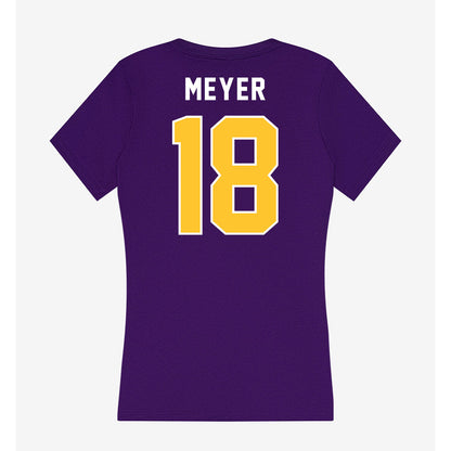 LSU - NCAA Women's Volleyball : Zayna Meyer - Women's V-Neck T-Shirt-1