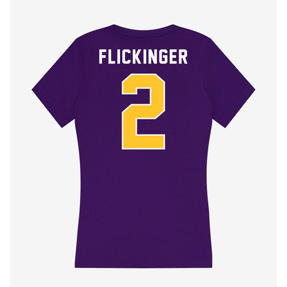 LSU - NCAA Women's Volleyball : Paige Flickinger - Women's V-Neck T-Shirt-1