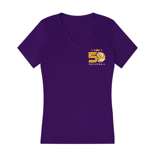 LSU - NCAA Women's Volleyball : Takyla Brown - Women's V-Neck T-Shirt-0