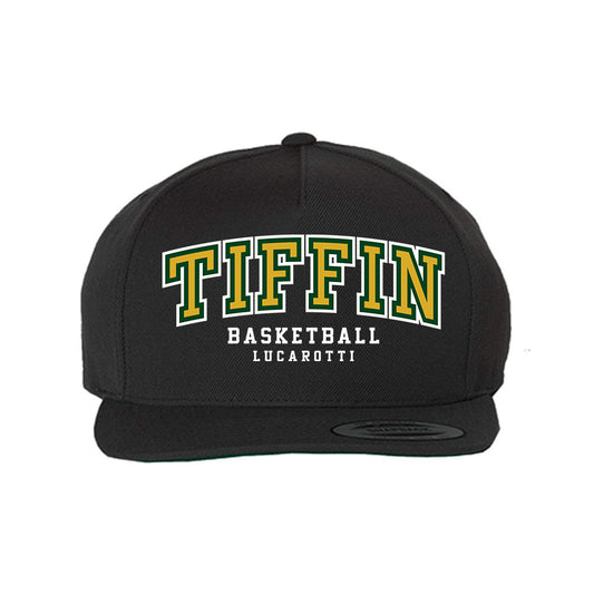 Tiffin - NCAA Men's Basketball : Michael Lucarotti - Snapback Hat-0