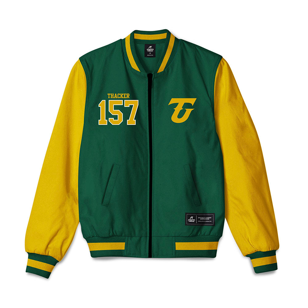 Tiffin - NCAA Wrestling : Lane Thacker - Bomber Jacket-0