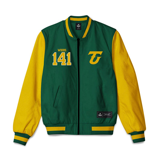 Tiffin - NCAA Wrestling : Cael Woods - Bomber Jacket-0
