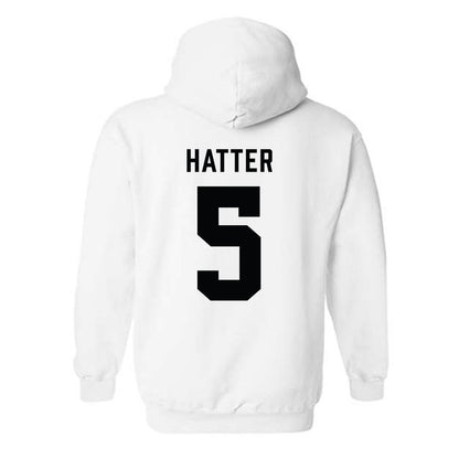 Wofford - NCAA Football : Jacobi Hatter - Classic Shersey Hooded Sweatshirt-1