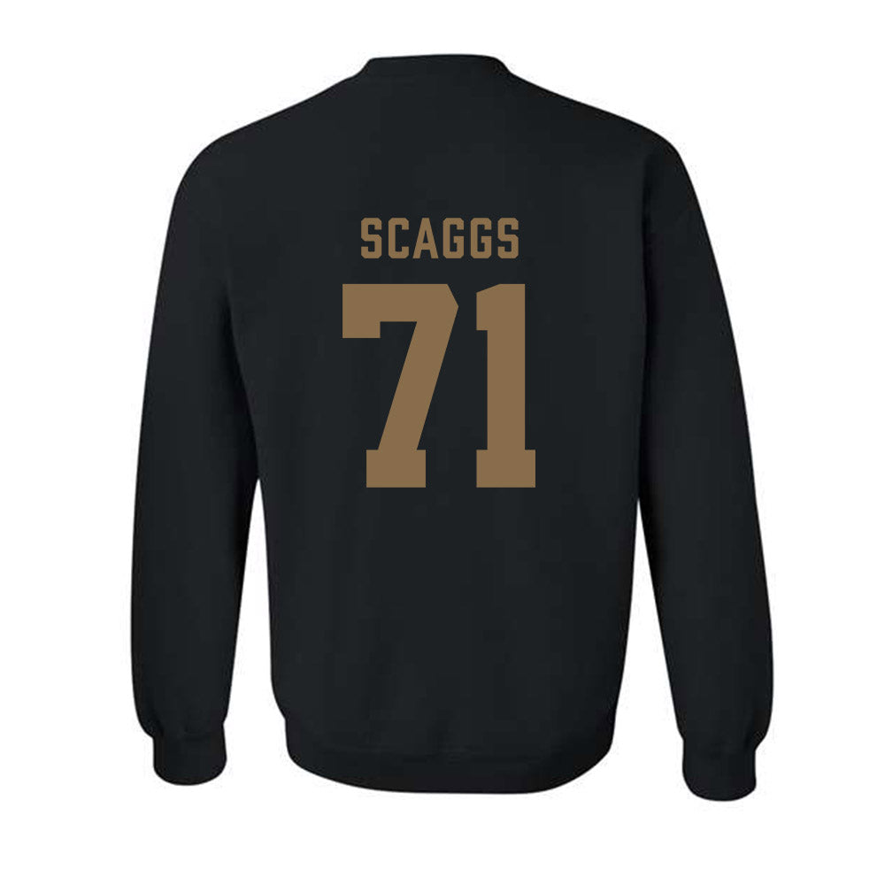 Wofford - NCAA Football : Drew Scaggs - Classic Shersey Crewneck Sweatshirt-1