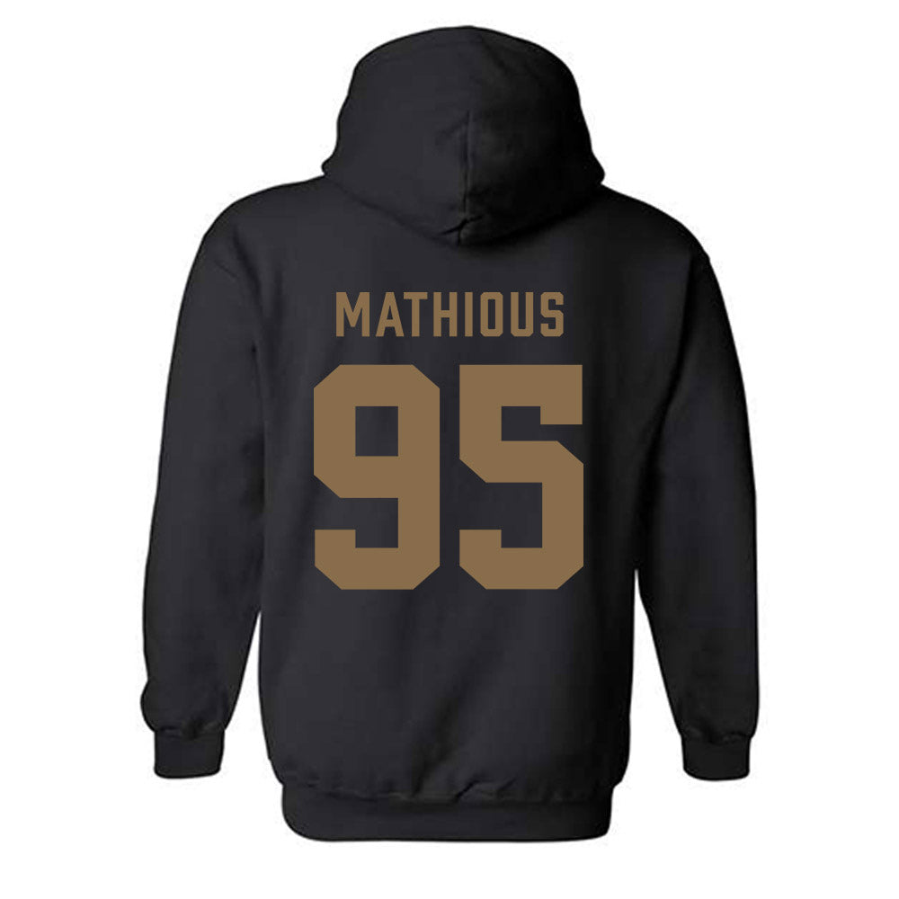 Wofford - NCAA Football : Nicholas Mathious - Classic Shersey Hooded Sweatshirt-1