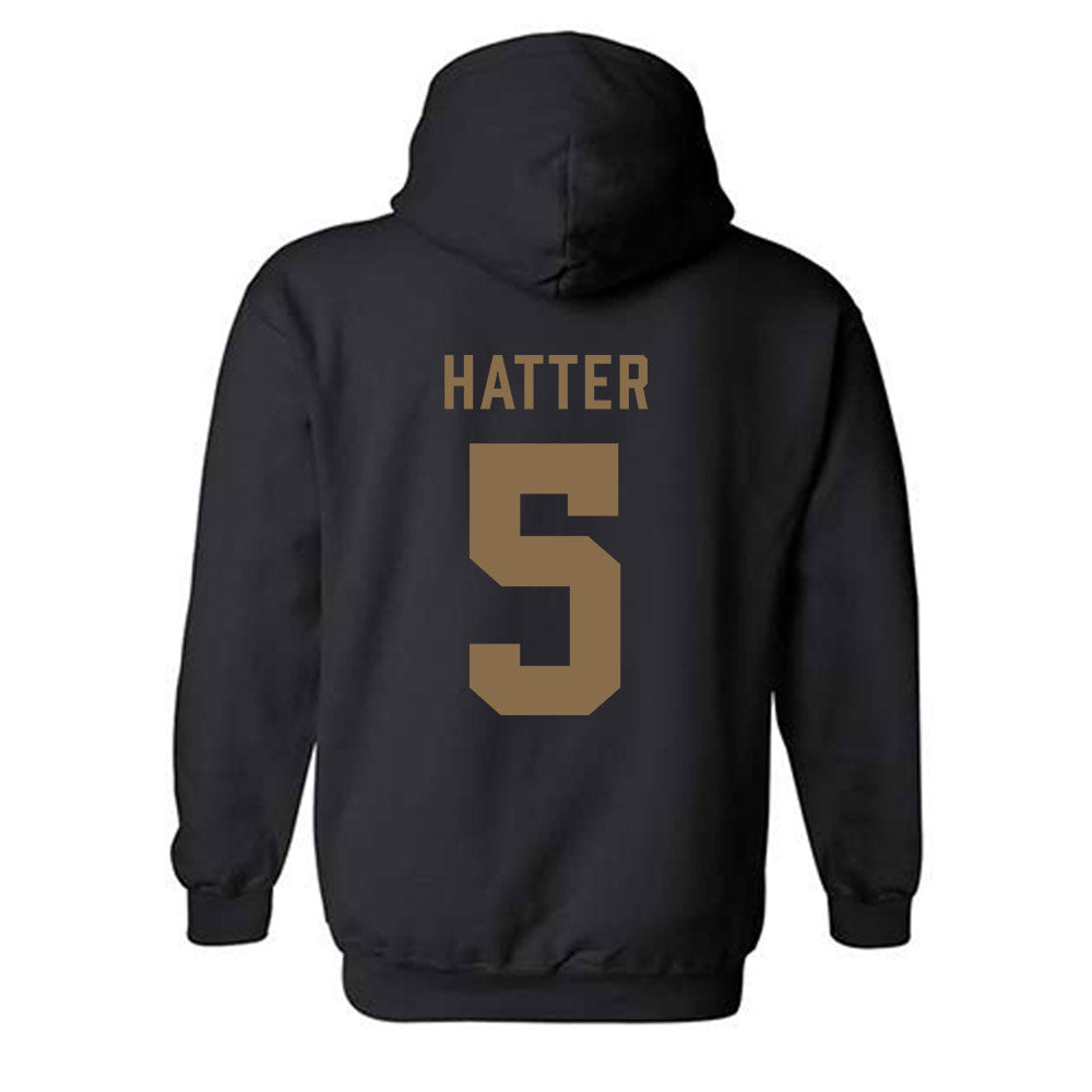 Wofford - NCAA Football : Jacobi Hatter - Classic Shersey Hooded Sweatshirt-1