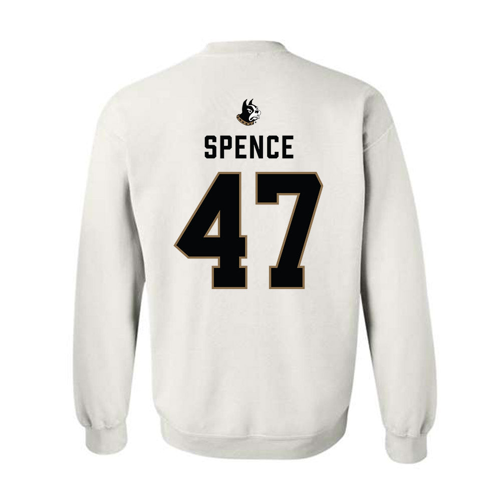 Wofford - NCAA Football : Sam Spence - Classic Shersey Crewneck Sweatshirt-1