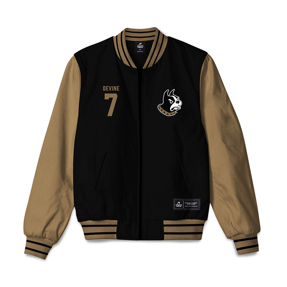 Wofford - NCAA Softball : Desirae Devine - Bomber Jacket-0