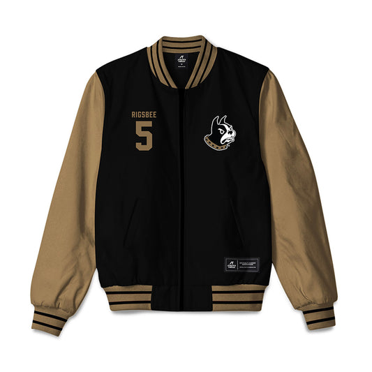 Wofford - NCAA Men's Basketball : Brendan Rigsbee - Bomber Jacket-0