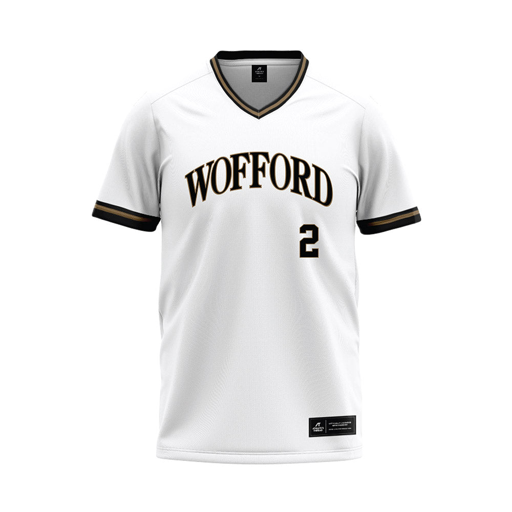 Wofford - NCAA Baseball : Ethan Belk - White Baseball Jersey-0