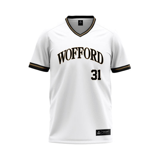 Wofford - NCAA Baseball : Brady Gold - White Baseball Jersey-0