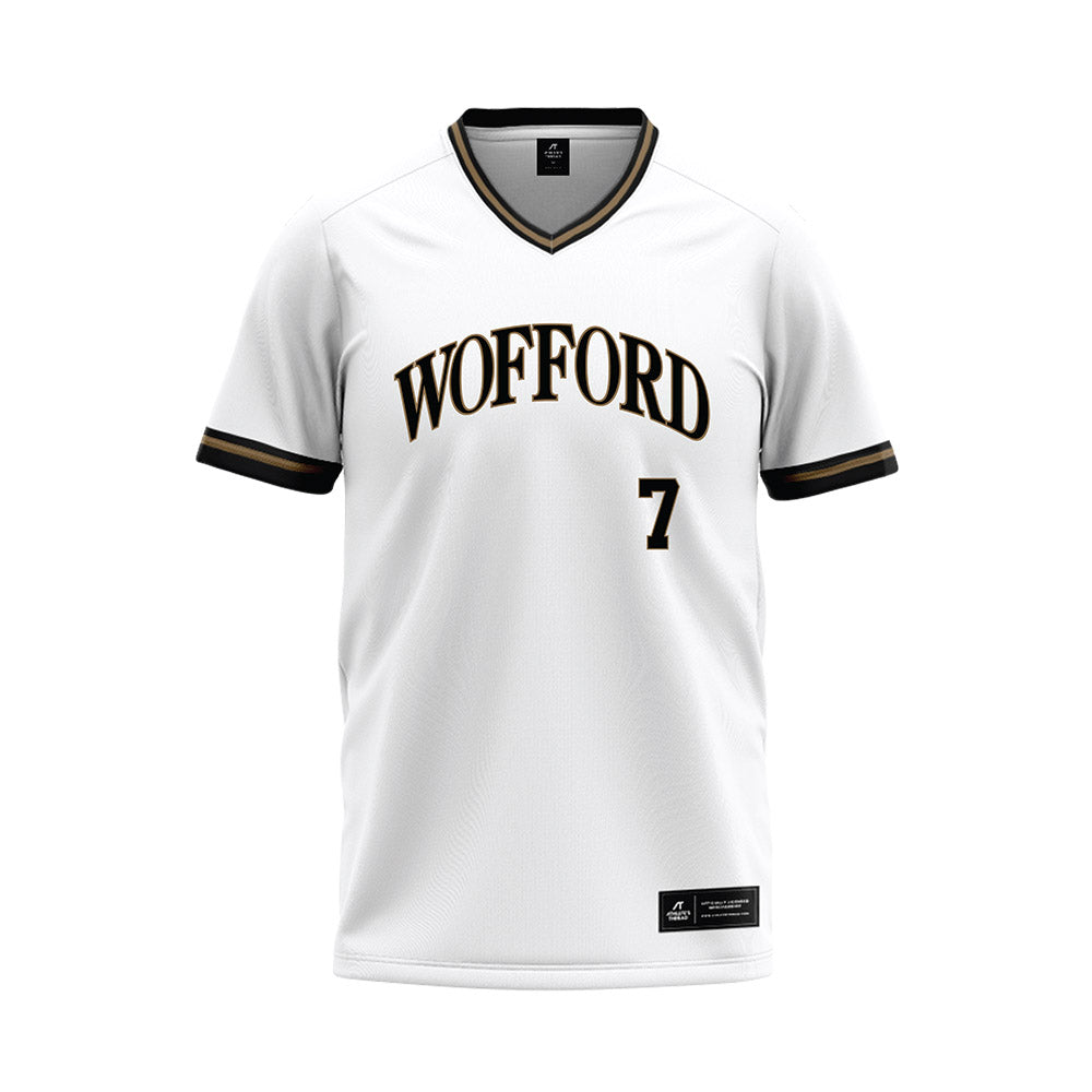 Wofford - NCAA Baseball : Marc Quarrie - White Baseball Jersey-0