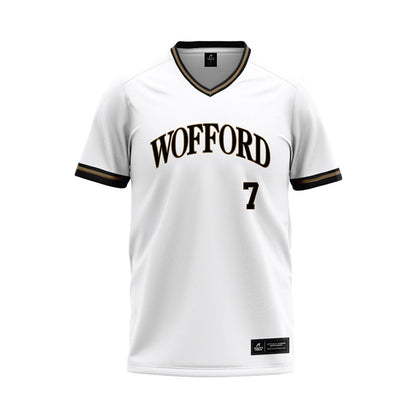 Wofford - NCAA Baseball : Marc Quarrie - White Baseball Jersey-0