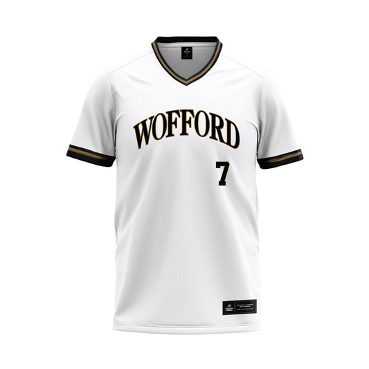 Wofford - NCAA Baseball : Marc Quarrie - White Baseball Jersey-0