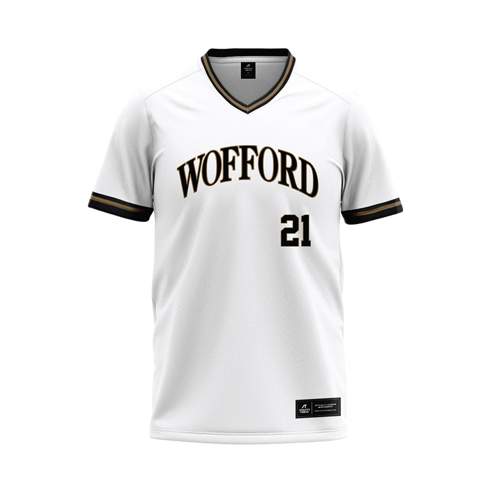 Wofford - NCAA Baseball : Hiram Lewis - White Baseball Jersey-0
