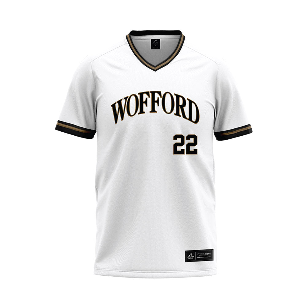 Wofford - NCAA Baseball : JT Smith - White Baseball Jersey-0
