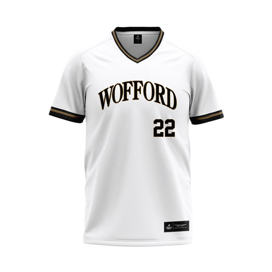 Wofford - NCAA Baseball : JT Smith - White Baseball Jersey-0