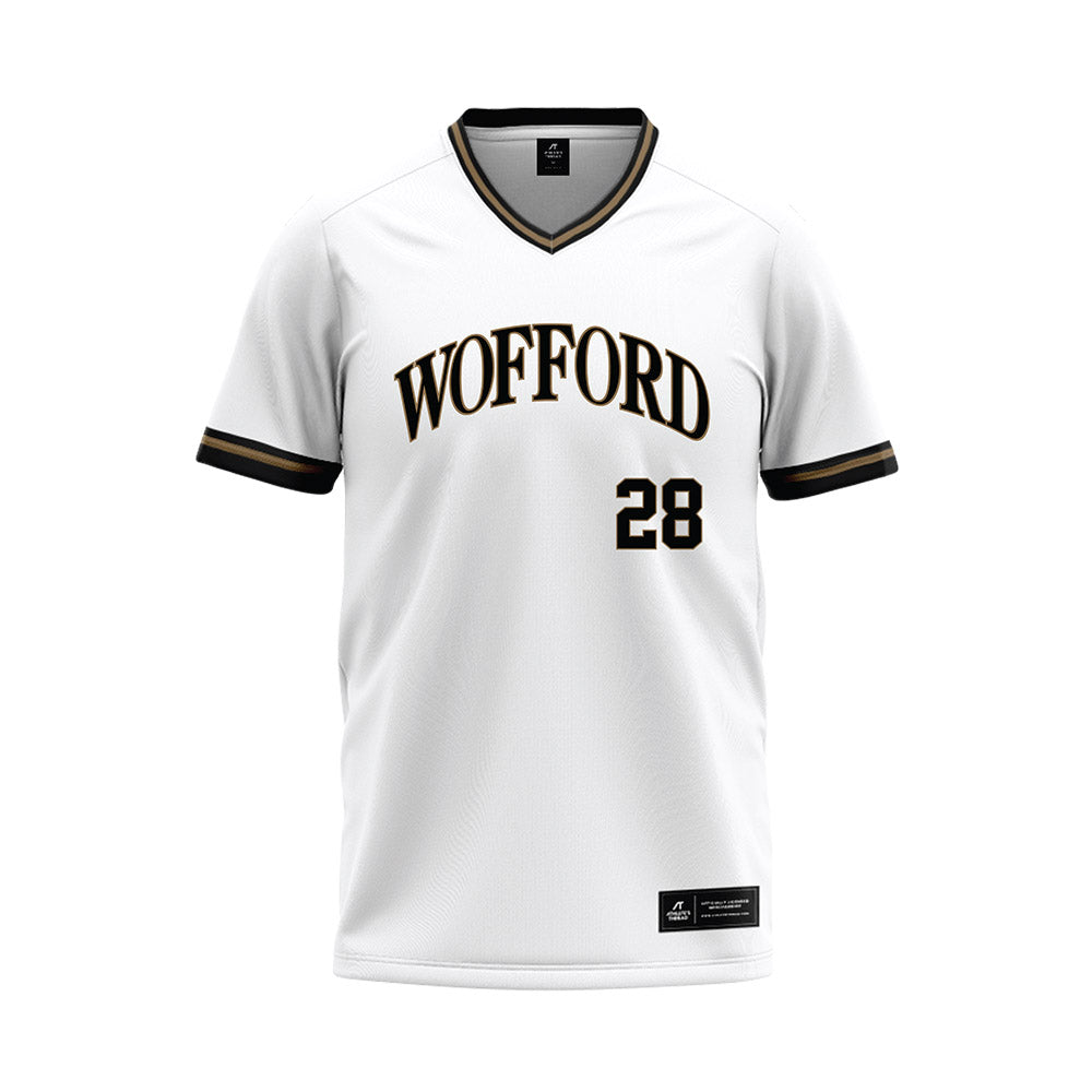 Wofford - NCAA Baseball : Wes Estes - White Baseball Jersey-0