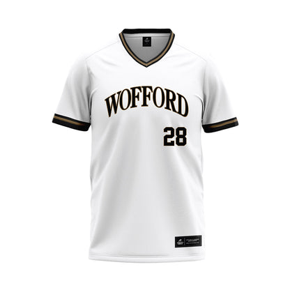 Wofford - NCAA Baseball : Wes Estes - White Baseball Jersey-0
