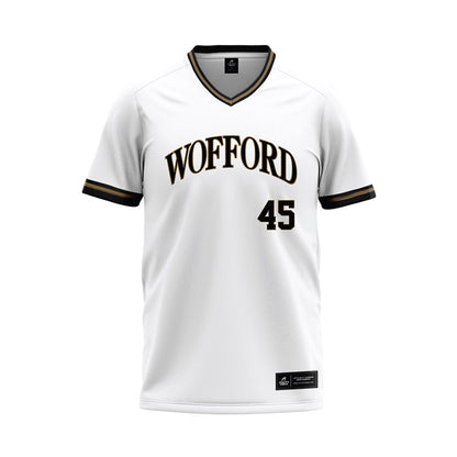 Wofford - NCAA Baseball : Trey James - White Baseball Jersey-0