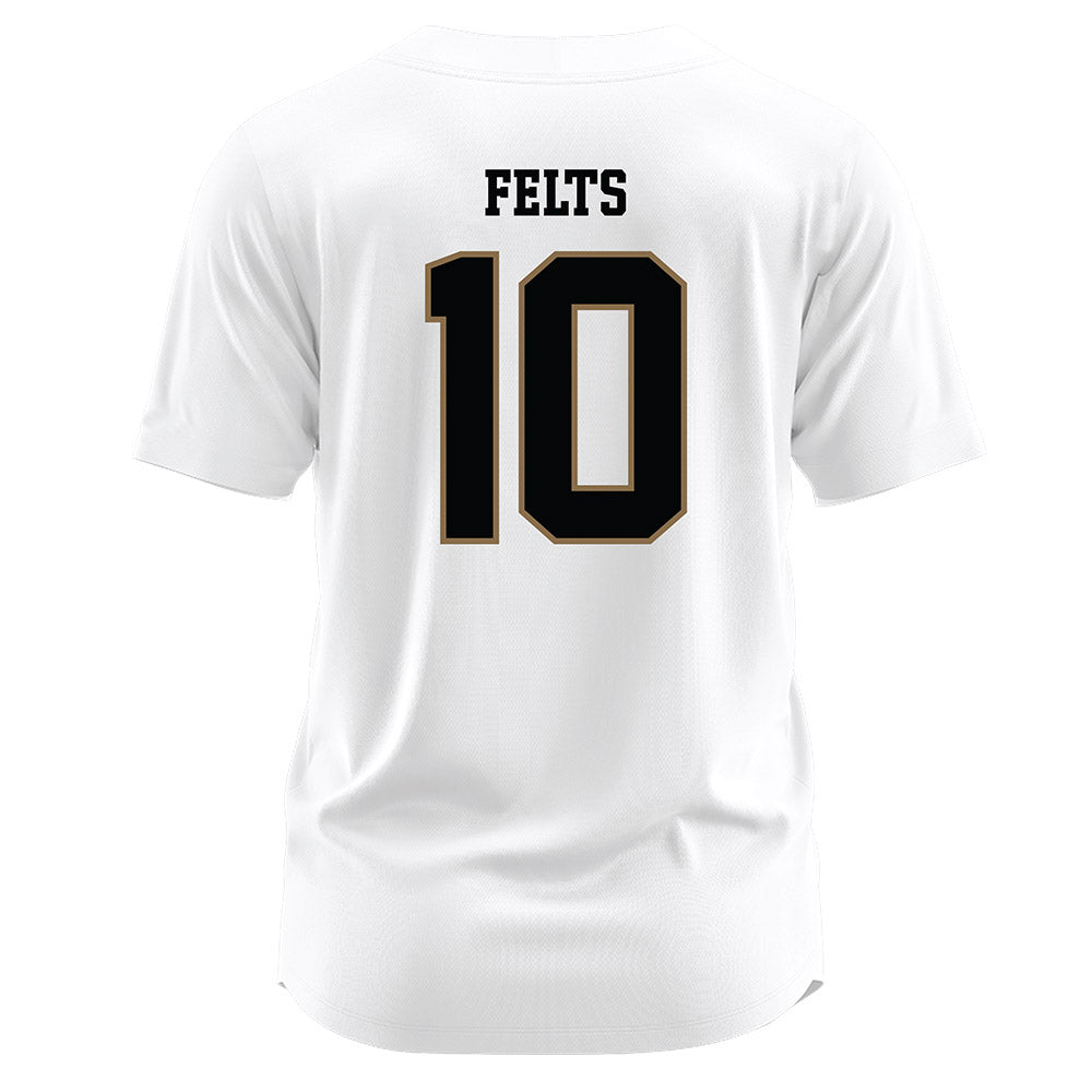 Wofford - NCAA Softball : Satcher Felts - White Jersey-1