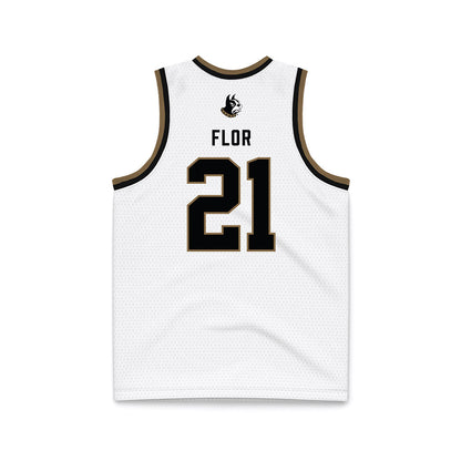 Wofford - NCAA Women's Basketball : Mia Flor - White Basketball Jersey-1