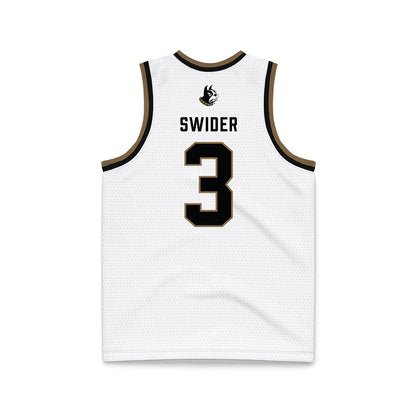 Wofford - NCAA Women's Basketball : Courtney Swider - White Basketball Jersey-1