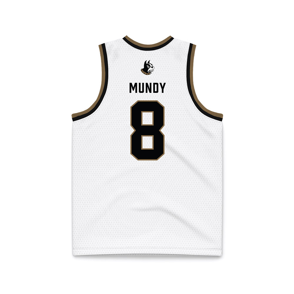 Wofford - NCAA Women's Basketball : Gabby Mundy - White Basketball Jersey-1