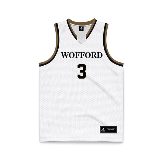 Wofford - NCAA Women's Basketball : Courtney Swider - White Basketball Jersey-0