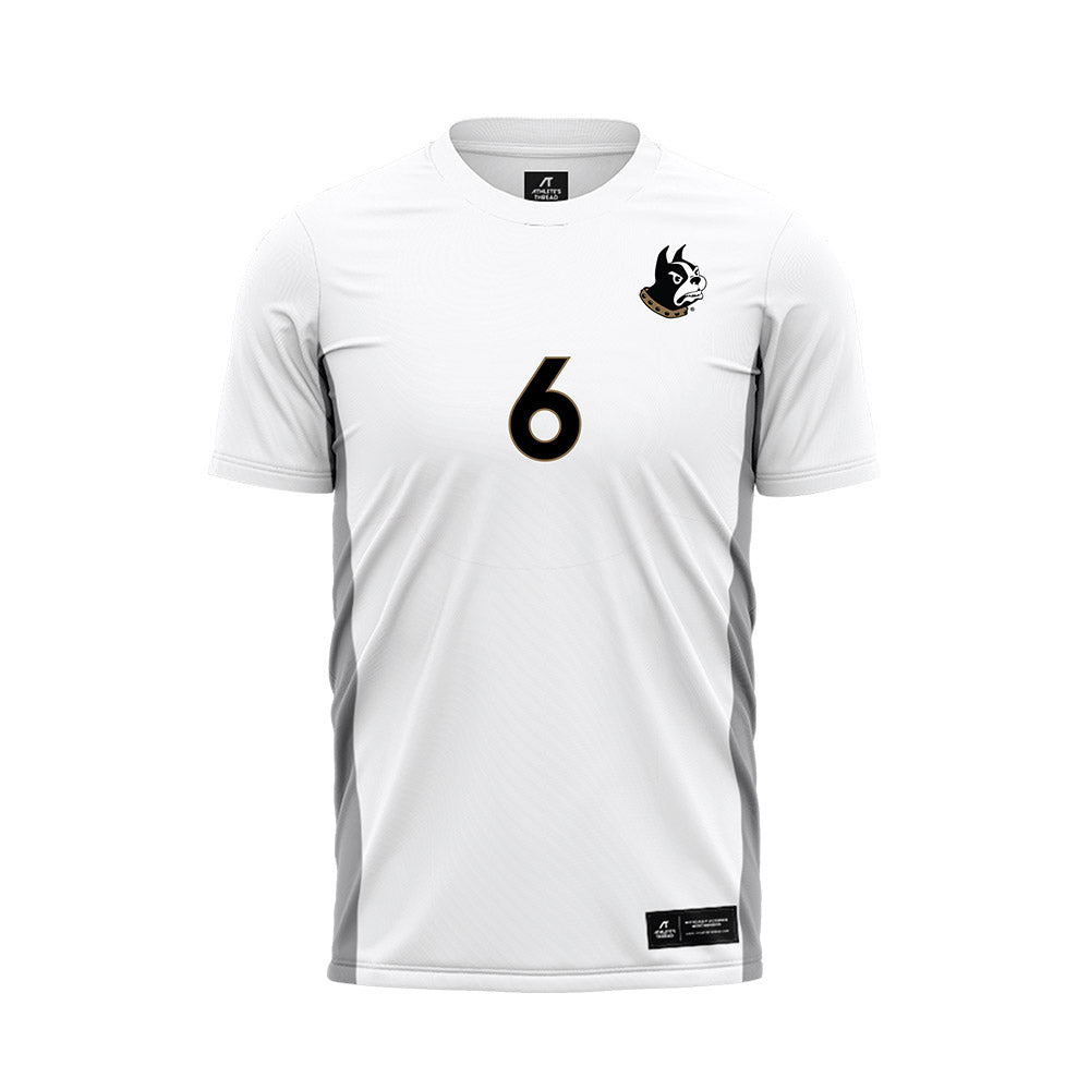 Wofford - NCAA Men's Soccer : Scott Cheevers - White Soccer Jersey-0