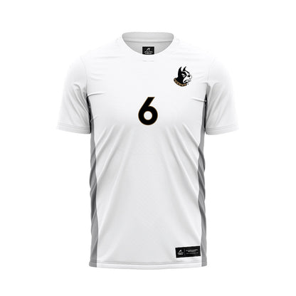 Wofford - NCAA Men's Soccer : Scott Cheevers - White Soccer Jersey-0