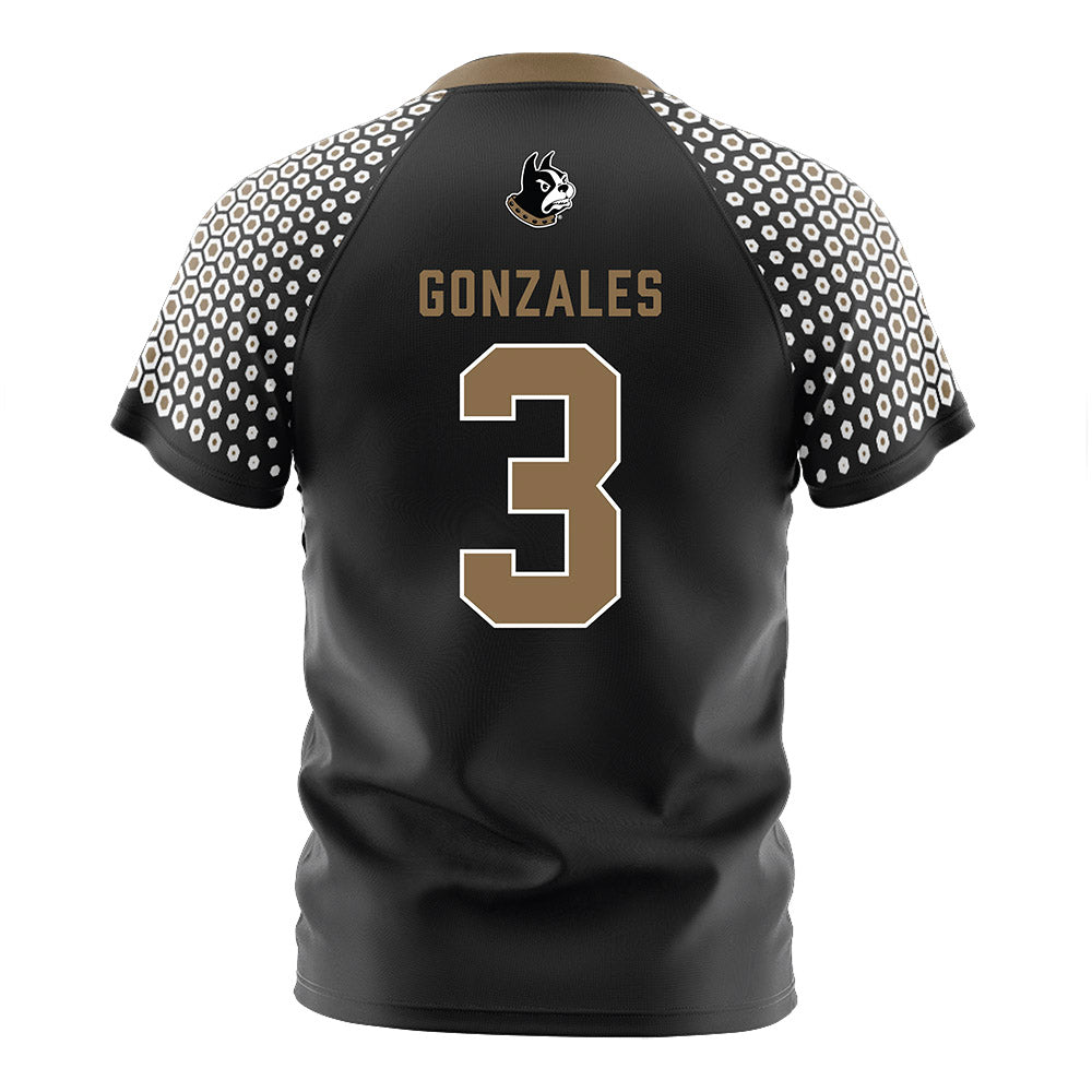 Wofford - NCAA Women's Soccer : Kaliegh Gonzales - Black Soccer Jersey-1