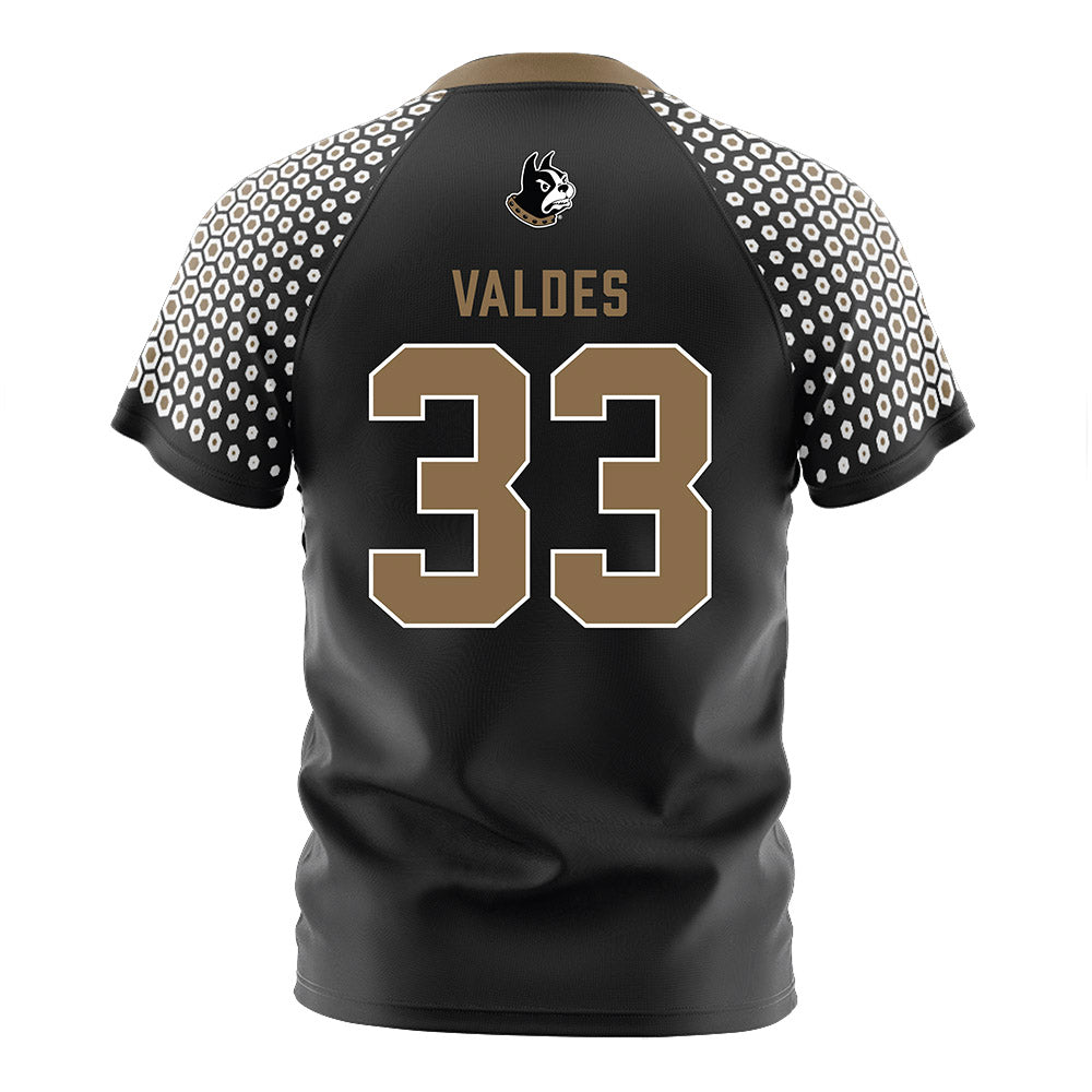 Wofford - NCAA Women's Soccer : Emma Valdes - Black Soccer Jersey-1