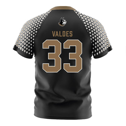 Wofford - NCAA Women's Soccer : Emma Valdes - Black Soccer Jersey-1