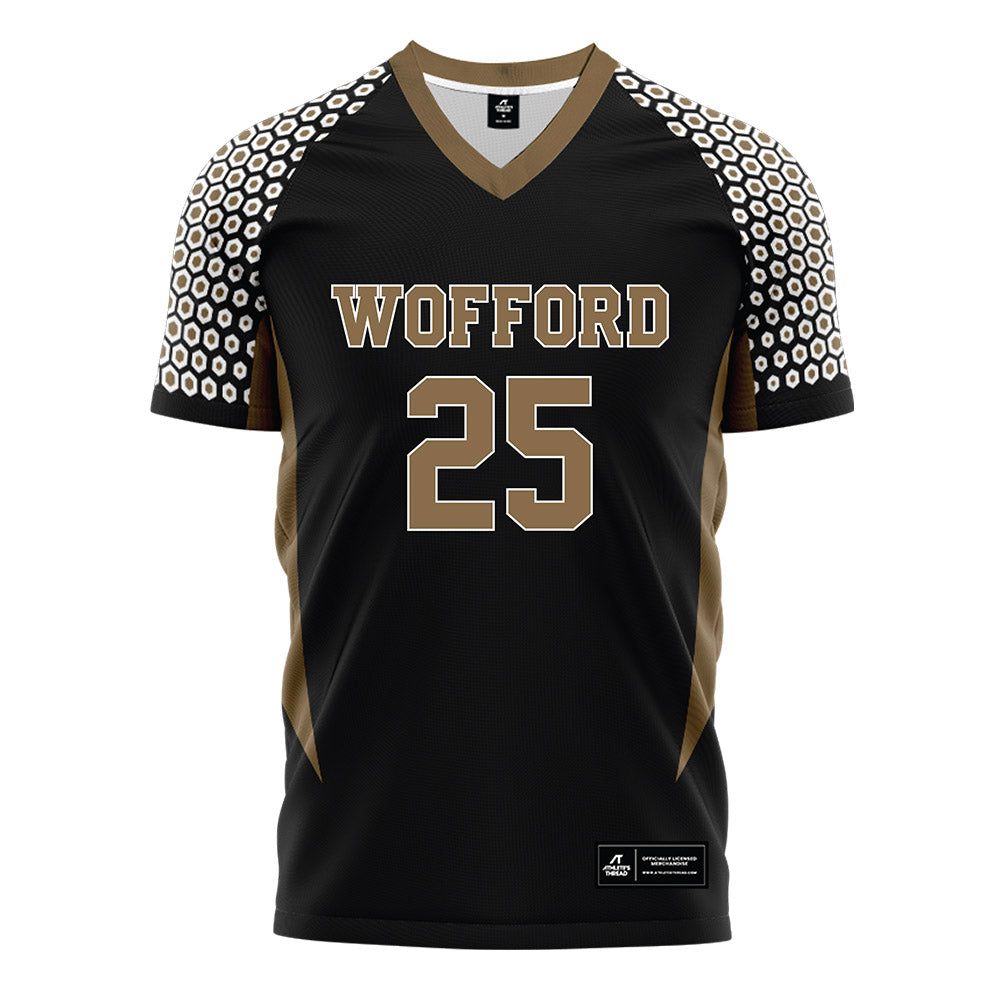 Wofford - NCAA Women's Soccer : Ella Jahromi - Black Soccer Jersey-0
