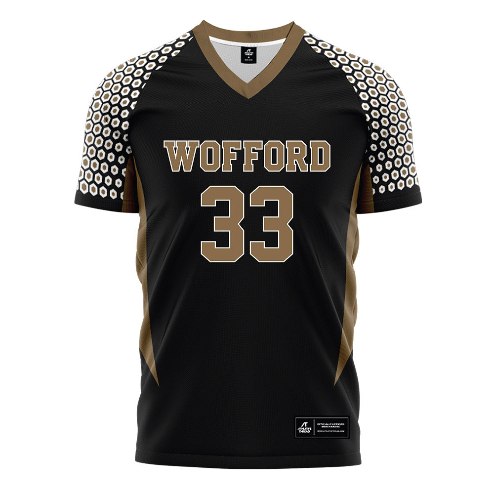 Wofford - NCAA Women's Soccer : Emma Valdes - Black Soccer Jersey-0