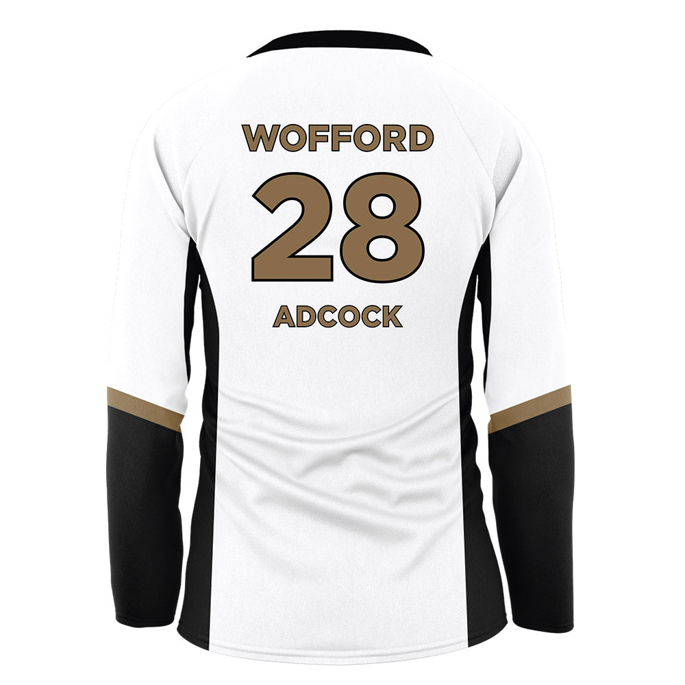 Wofford - NCAA Women's Volleyball : Anna Adcock - White Volleyball Jersey-1