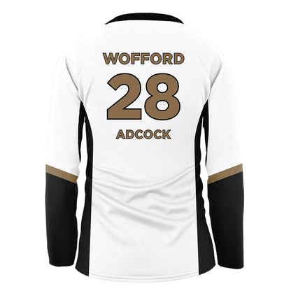 Wofford - NCAA Women's Volleyball : Anna Adcock - White Volleyball Jersey-1