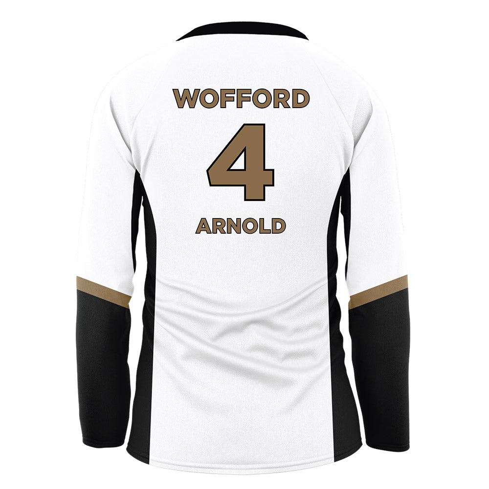 Wofford - NCAA Women's Volleyball : Natalie Arnold - White Volleyball Jersey-1