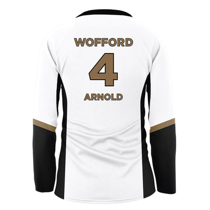 Wofford - NCAA Women's Volleyball : Natalie Arnold - White Volleyball Jersey-1