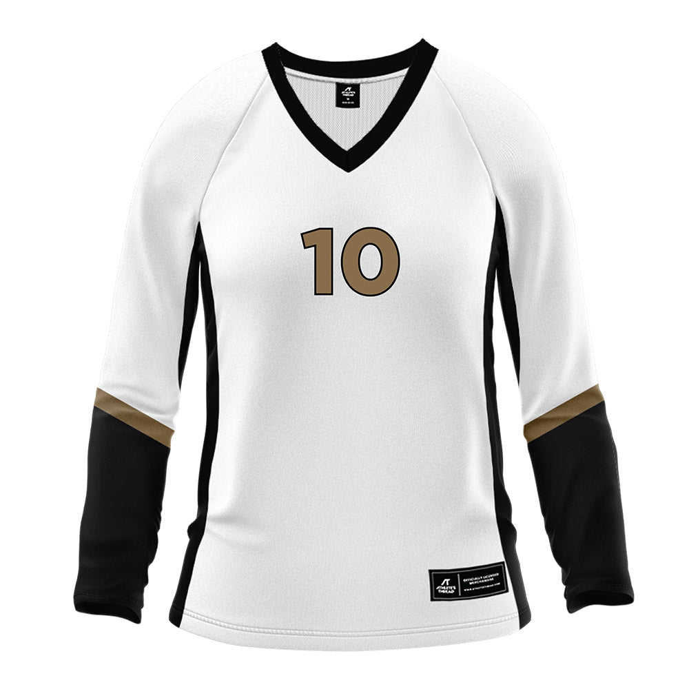 Wofford - NCAA Women's Volleyball : Maddy Frazier - White Volleyball Jersey-0