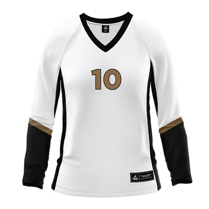 Wofford - NCAA Women's Volleyball : Maddy Frazier - White Volleyball Jersey-0