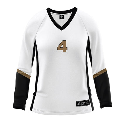 Wofford - NCAA Women's Volleyball : Natalie Arnold - White Volleyball Jersey-0