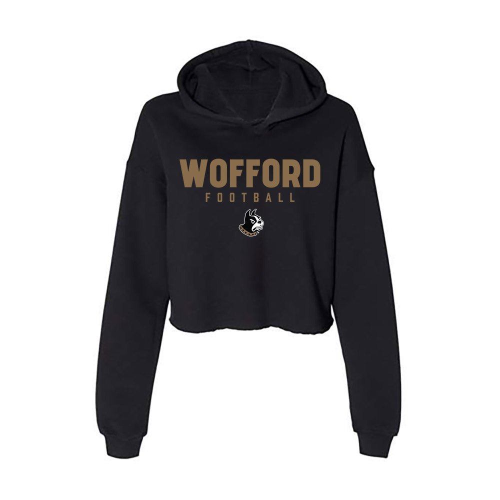 Wofford - NCAA Football : Cole Walker - Women's Crop Fleece Hoodie-0